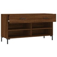 Schoenenbank 102x35x55 cm bewerkt hout sonoma eikenkleurig 5