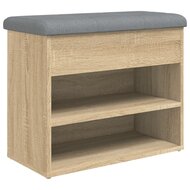 Schoenenbankje 62x32x50 cm bewerkt hout sonoma eikenkleurig 2