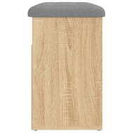 Schoenenbankje 62x32x50 cm bewerkt hout sonoma eikenkleurig 7