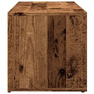 Schoenenopbergbank 105x35x35 cm bewerkt hout oud houtkleurig 5