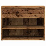 Schoenenbank 60x30x45 cm bewerkt hout oud houtkleurig 4