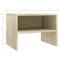 Nachtkastje 40x30x30 cm bewerkt hout sonoma eikenkleurig 6