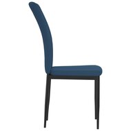 Eetkamerstoelen 2 st fluweel blauw 5