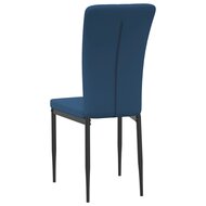 Eetkamerstoelen 2 st fluweel blauw 6