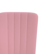 Eetkamerstoelen 2 st fluweel roze 7