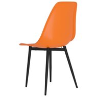 Eetkamerstoelen 2 st PP oranje 6