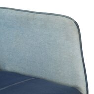 Schommelstoel patchwork canvas blauw denim 7