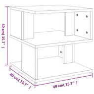 Bijzettafel 40x40x40 cm spaanplaat sonoma eikenkleurig 7