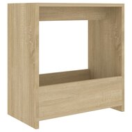 Bijzettafel 50x26x50 cm bewerkt hout sonoma eikenkleurig 2