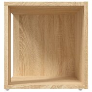 Bijzettafel 33x33x34,5 cm bewerkt hout sonoma eikenkleurig 5