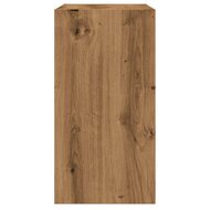 Bijzettafel 50x26x50 cm bewerkt hout artisanaal eikenkleurig 5