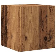 Bijzettafel 33x33x34 cm bewerkt hout oud houtkleurig 6