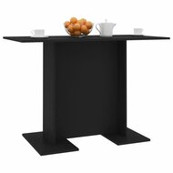 Eettafel 110x60x75 cm bewerkt hout zwart 5