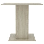 Eettafel 80x80x75 cm spaanplaat sonoma eikenkleurig 4