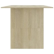 Eettafel 180x90x76 cm bewerkt hout sonoma eikenkleurig 5