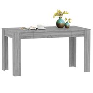 Eettafel 140x74,5x76 cm bewerkt hout grijs sonoma eikenkleurig 6