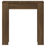 Eettafel 140x74,5x76 cm bewerkt hout bruin eikenkleur 4