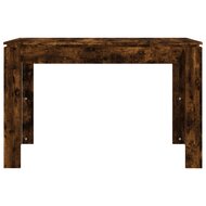 Eettafel 120x60x76 cm bewerkt hout gerookt eikenkleurig 4