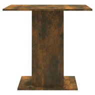 Eettafel 80x80x75 cm bewerkt hout gerookt eiken 5