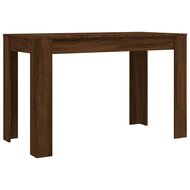 Eettafel 120x60x76 cm bewerkt hout bruin eikenkleur 2