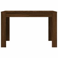 Eettafel 120x60x76 cm bewerkt hout bruin eikenkleur 4