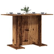 Eettafel 110x60x75 cm bewerkt hout oud houtkleurig 1