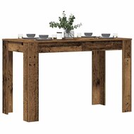 Eettafel 120x60x76 cm bewerkt hout oud houtkleurig 1