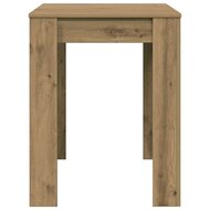 Eettafel 120x60x76 cm bewerkt hout artisanaal eikenkleur 6