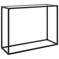 Wandtafel 100x35x75 cm gehard glas transparant 1