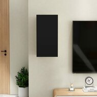 Tv-meubel 30,5x30x60 cm bewerkt hout zwart 9