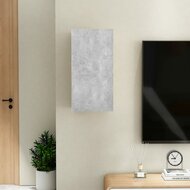 Tv-meubel 30,5x30x60 cm bewerkt hout betongrijs 9