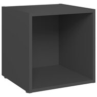 Tv-meubel 37x35x37 cm bewerkt hout grijs 2