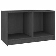 Tv-meubel 70x33x42 cm massief grenenhout grijs 2