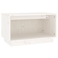 Tv-meubel 60x35x35 cm massief grenenhout wit 2