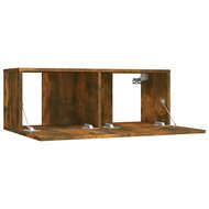 Tv-meubel 80x30x30 cm bewerkt hout gerookt eikenkleurig 7