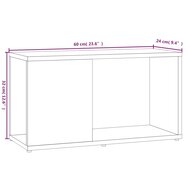 Tv-meubel 60x24x32 cm bewerkt hout bruin eikenkleur 8