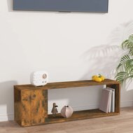 Tv-meubel 100x24x32 cm bewerkt hout gerookt eikenkleurig 1