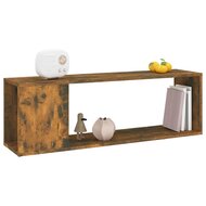 Tv-meubel 100x24x32 cm bewerkt hout gerookt eikenkleurig 4