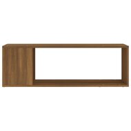 Tv-meubel 100x24x32 cm bewerkt hout bruin eikenkleur 5