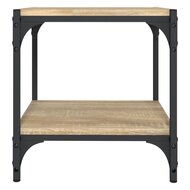 Tv-meubel 40x33x41 cm bewerkt hout en staal sonoma eikenkleurig 5