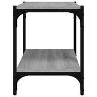 Tv-meubel 60x33x41 cm bewerkt hout en staal grijs sonoma eiken 6