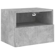 Tv-wandmeubel 40x30x30 cm bewerkt hout betongrijs 2