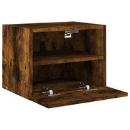 Tv-wandmeubel 40x30x30 cm bewerkt hout gerookt eikenkleurig 6