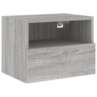 Tv-wandmeubel 40x30x30 cm bewerkt hout grijs sonoma 2