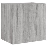 Tv-wandmeubel 40,5x30x40 cm bewerkt hout grijs sonoma 2