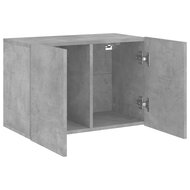 Tv-meubel wandgemonteerd 60x30x41 cm betongrijs 5