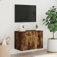 Tv-meubel wandgemonteerd 60x30x41 cm gerookt eikenkleurig 3