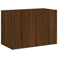 Tv-meubel wandgemonteerd 60x30x41 cm bruin eikenkleur 2