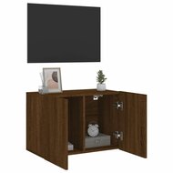 Tv-meubel wandgemonteerd 60x30x41 cm bruin eikenkleur 4