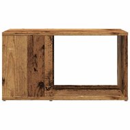 Tv-meubel 60x24x32 cm bewerkt hout oud houtkleurig 5